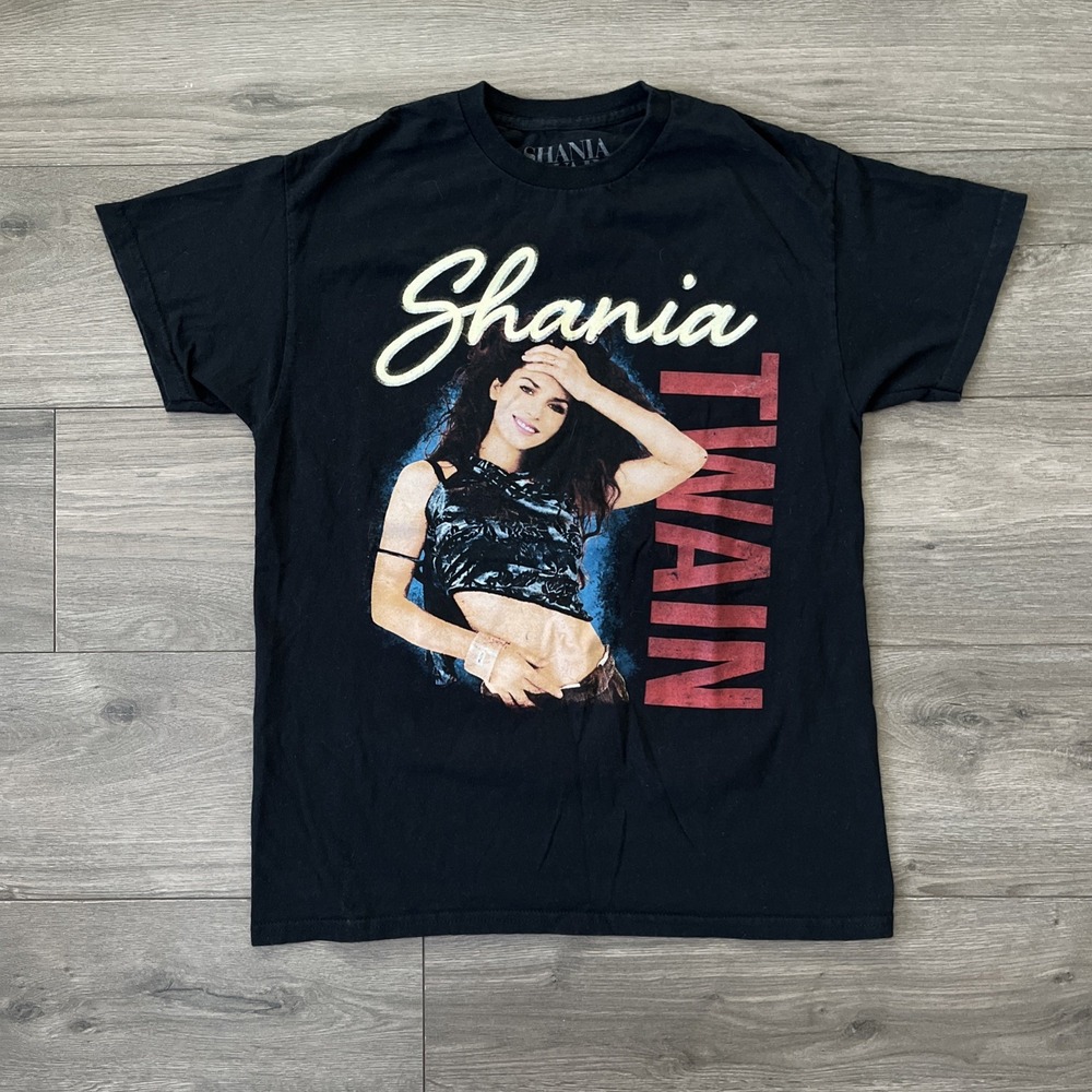 Shania Twain Mens M T Shirt Black Short Sleeve